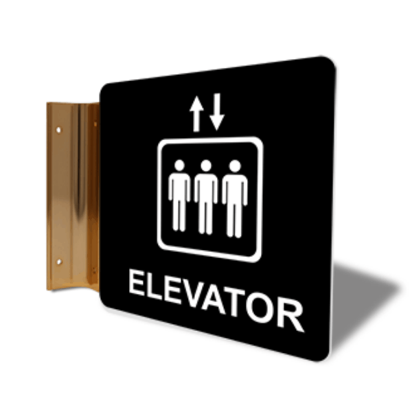 Elevator Icon 6" x 6" Corridor Sign