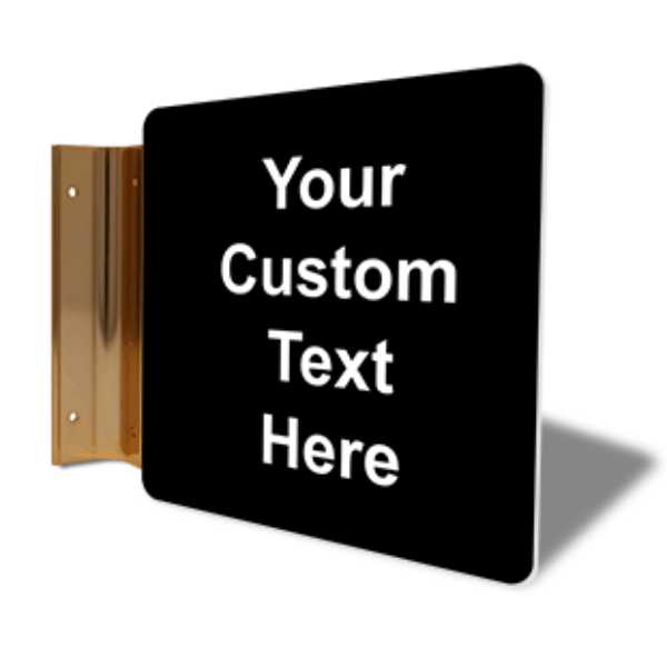 Custom Text 6" x 6" Corridor Sign