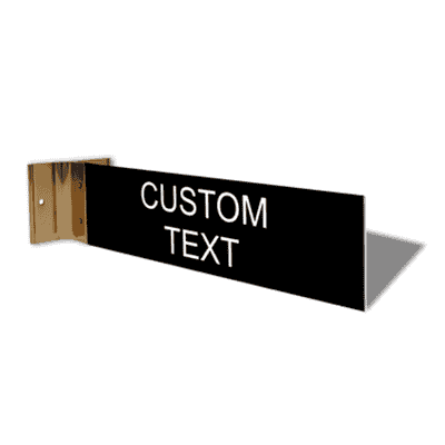 Custom Text 2" x 8" Corridor Sign - alternate view