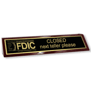 FDIC Next Teller Wood Block 