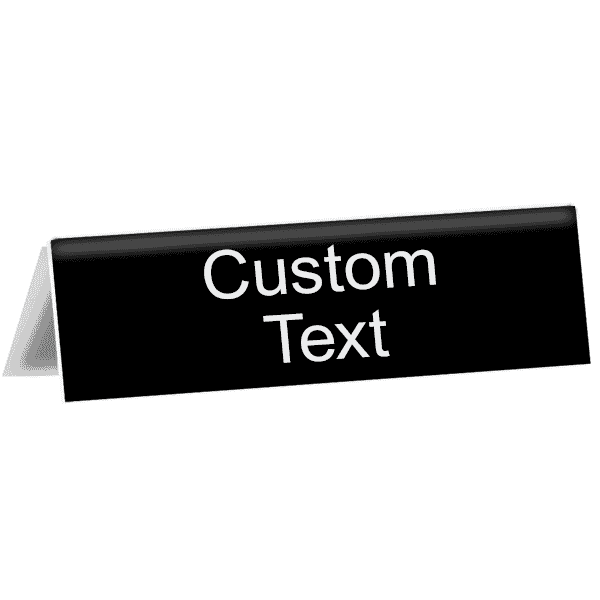 Custom Text 2" x 8" Tent Sign