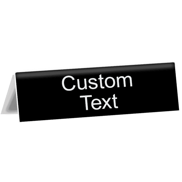 Custom Text 2" x 8" Tent Sign