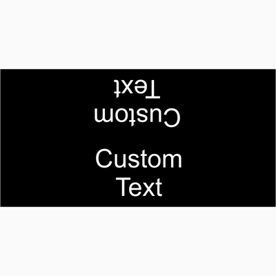 Custom Text 2" x 8" Tent Sign - alternate view
