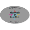 Business Logo Oval Bumper Sticker | 3" x 5"