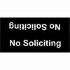 No Soliciting Tent Sign | 2" x 8"