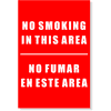 Bi-Lingual No Smoking Sign | 6" x 4"