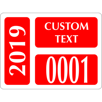 Clear Static Cling Parking Label | Design 101