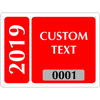 Clear Static Cling Parking Label | Design 102