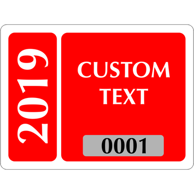 Clear Static Cling Parking Label | Design 102