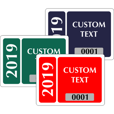 Design 102 Clear Static Cling Parking Label - alternate view