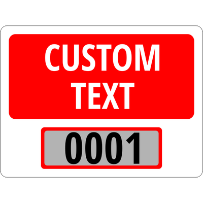 Clear Static Cling Parking Label | Design 103