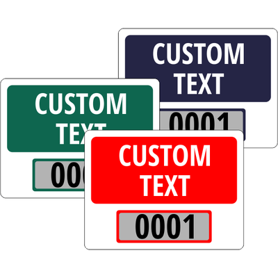 Design 103 Clear Static Cling Parking Label - alternate view
