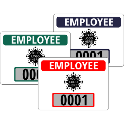 Custom Logo Employee Clear Static Cling Parking Label - alternate view