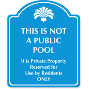 Reserved for Residents 12" x 10" Engraved Sign 