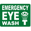 Emergency Eye Wash Engraved Plastic Sign | 6" x 8"