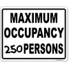 Maximum Occupancy Write On Sign | 8" x 10"