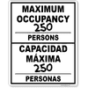 Bilingual Maximum Occupancy Write On Sign | 10" x 8"
