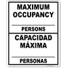 Bilingual Maximum Occupancy Write On Sign | 10" x 8"