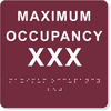 Maximum Occupancy ADA Sign | 6" x 6"