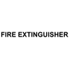 Horizontal Fire Extinguisher Cut Vinyl Decal | 1" x 12"