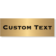 Custom Single Line 1" x 3" Brass Plate