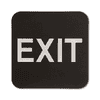 Black Exit ADA Braille Sign