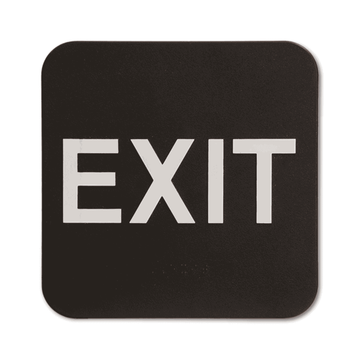 Black Exit ADA Braille Sign
