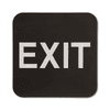 Black Exit ADA Braille Sign