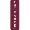 Vertical Entrance ADA Sign with Braille | 10" x 3"