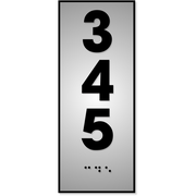 ADA Vertical 5" x 2" Number Sign