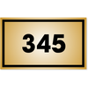 Rectangle Number Sign | 3" x 5"