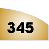 Curved Number Sign | 4" x 6"