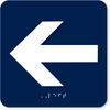 ADA Left Arrow Symbol Sign | 6" x 6"
