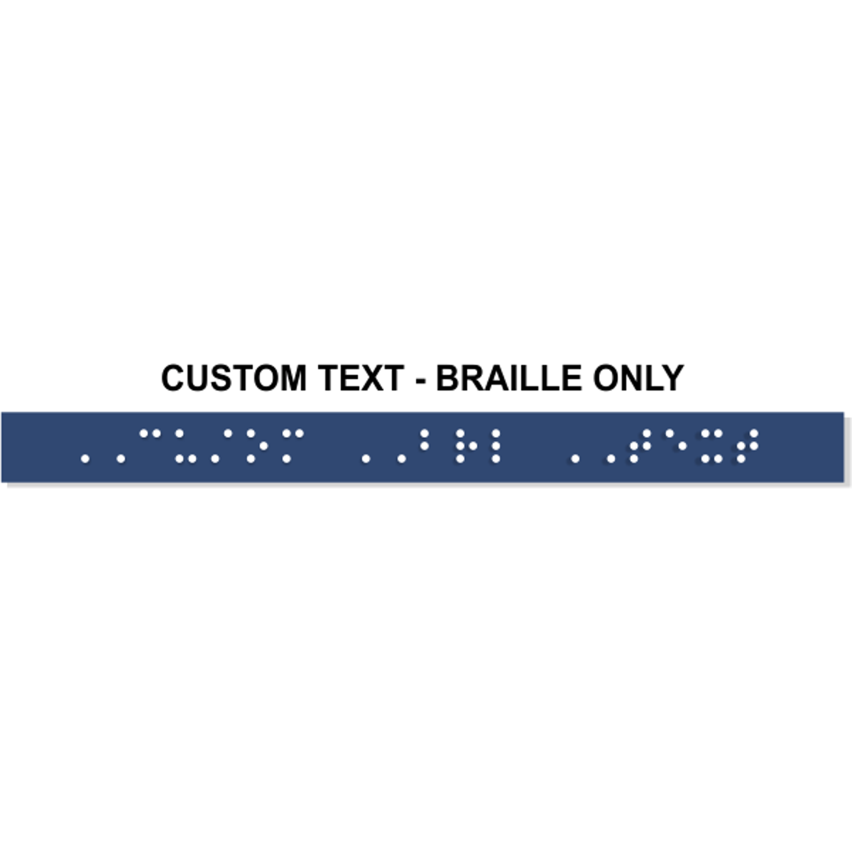 Custom Braille Patch | .5" x 6"