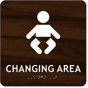 Changing Area Icon 8" x 8" ADA Sign