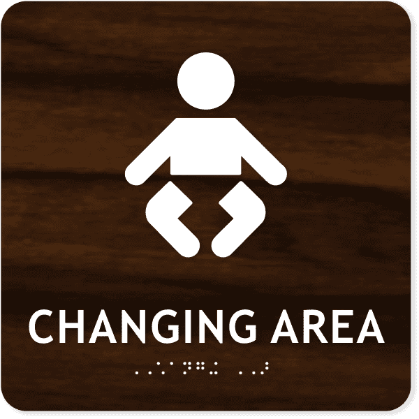 Changing Area Icon 8" x 8" ADA Sign