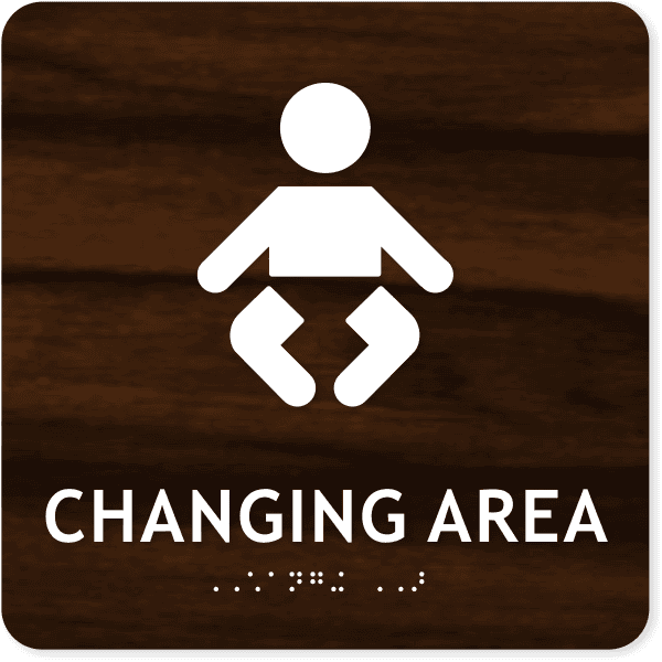 Changing Area Icon 8" x 8" ADA Sign