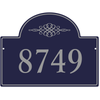 Crest Border House Number Sign | 11" x 15"