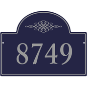 Crest Border 11" x 15" House Number Sign 