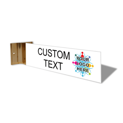 Custom Text Full Color 2" x 8" Corridor Sign  - alternate view