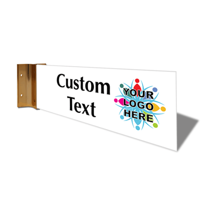 Custom Text Full Color 4" x 12" Corridor Sign  - alternate view