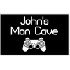 Personalized Gamer Man Cave Engraved Plastic Sign | 6" x 10"