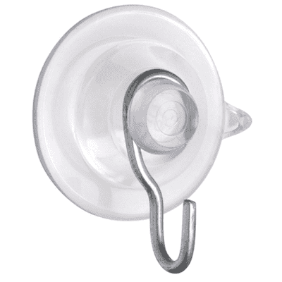 1.75" Suction Cup with Hook