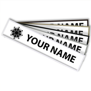 1.75" x 9" Plastic Cubicle Sign Square Corners