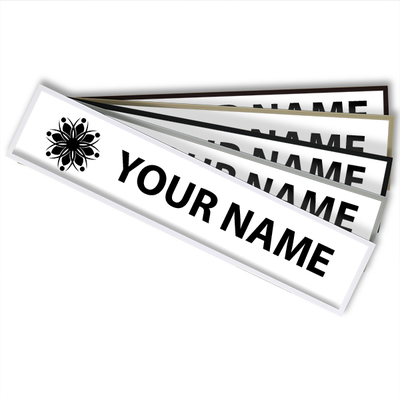 1.75" x 9" Plastic Cubicle Sign Square Corners