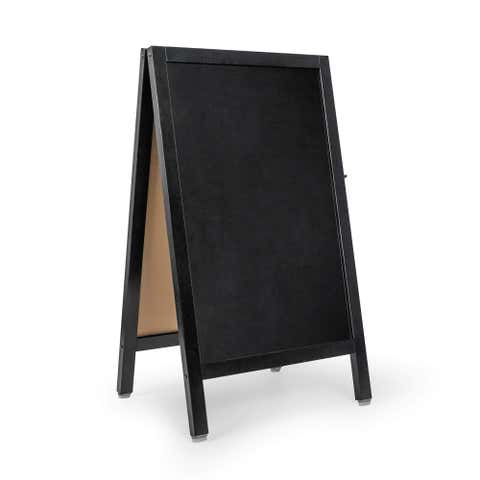 Chalkboard A-Frame Black Wood Frame