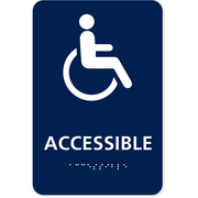 Custom Handicap Accessible 9" x 6" ADA Sign