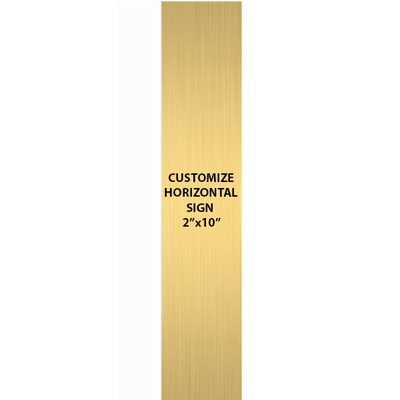 Engraved Sign Vertical 10" x 2"