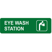 Eye Wash Station Engraved Plastic Sign | 3" x 10"