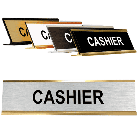 CASHIER Desk Plate